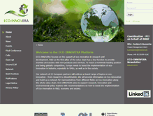 Tablet Screenshot of eco-innovera.eu